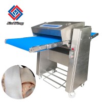 大型JY-620型全自动去猪皮机，扒皮机厂家，五花肉脱皮机