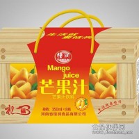 恬润木纹果汁礼盒|350ml礼品盒果汁饮料招商