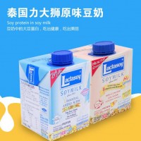 泰国原装进口即食饮料 力大狮豆奶500ml