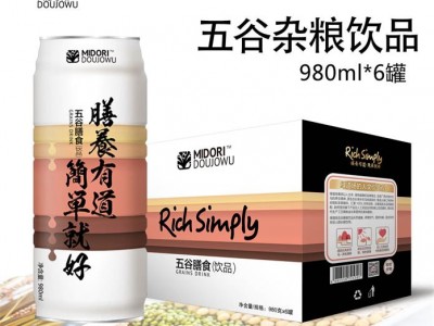 五谷杂粮饮品980ml6罐谷物饮料贵州餐饮加盟图1