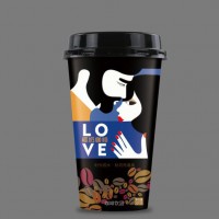 咖啡饮品杯装椰奶咖啡320ml20杯装早餐店招商