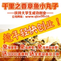 章鱼小丸子加盟，全国招商加盟!