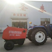 拖拉机后置秸秆打包机 自走式捡拾打捆机厂家 农用秸秆捡拾机