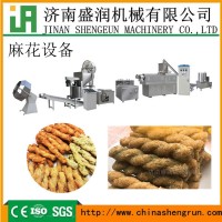全自动膨化小麻花油炸食品生产设备
