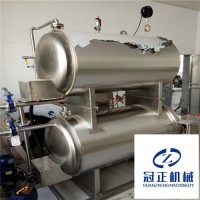 冠正机械全自动卤制品粽子八宝粥牛羊肉杀菌锅