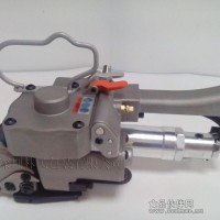 现货批发塑钢带气动免扣打包机