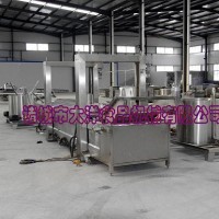 多功能肉类油炸流水线，油炸食品生产线