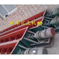 半圆型单轴鸡粪提升机，牛粪用U型螺旋装车机