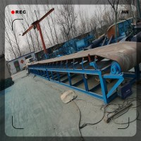 散状料皮带输送机  加高挡板式土方输送机