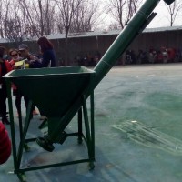 可升降给料绞龙，移动式上料装车机