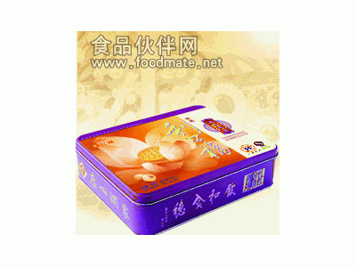 酒家冰皮月饼铁盒，月饼铁盒，福田月饼铁盒图1