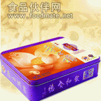 酒家冰皮月饼铁盒，月饼铁盒，福田月饼铁盒