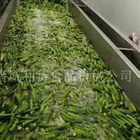 秋葵杀青冷却线 速冻秋葵加工设备 秋葵漂烫机护色效果好