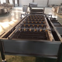 洋葱高压气泡清洗机 菠菜网带式清洗机 蔬菜清洗机设备