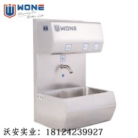 洗手消毒烘干一体机，自动感应手部清洗消毒，不锈钢洗手消毒池