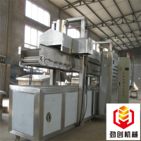 小鱼干牛肉干环保连续油炸线劲创直销