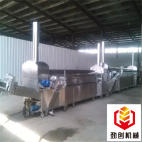 自动上浆裹粉成套油炸设备豆泡豆腐串油炸线