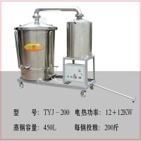 电热蒸酒设备促进粮食转化