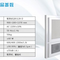 空气洁净屏厂家_博科空气洁净屏（QRJ128-D）吸顶式