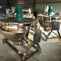 不锈钢可倾夹层锅煮肉化糖炒酱锅工厂批发价格