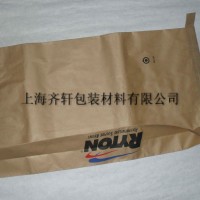 上海厂家供应多层牛皮纸袋，三合一纸塑复合袋，方底阀口袋