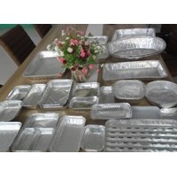 铝箔烧烤盘，松饼盘，一次性铝箔容器，外卖铝箔容器