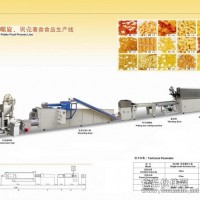 豌豆脆、螺旋、贝壳二次膨化食品生产线