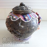 普洱茶 生茶 布艺茶罐 茶雕 礼盒 870g 普洱工艺品 工艺茶