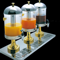 供应华菱ZCF303A/B商用三头饮料机 自助餐 果汁鼎 不锈钢冷饮机奶茶机