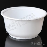 特价一次性M700ml白色塑料圆碗防烫汤面粥碗 打包外卖碗600只餐盒