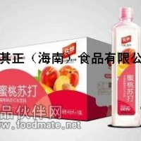 众想饮品蜜桃苏打水400ml