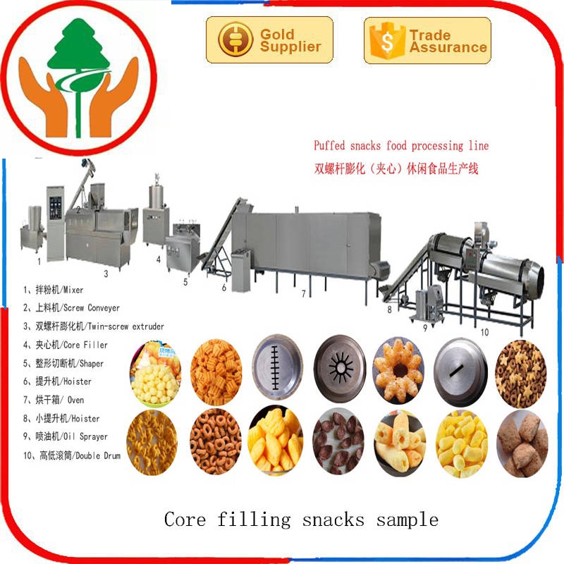 core filling snacks making line