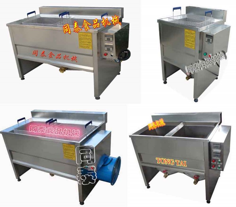 电加热油炸机组图