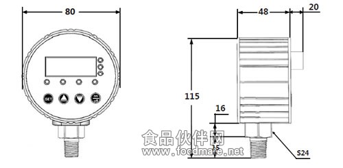 电接点压力表