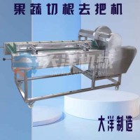 净菜加工厂QCG2000型蔬菜切根机切面光滑工作效率高