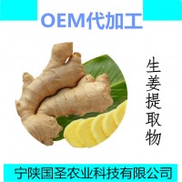 生姜速溶粉 生姜浸膏 药食同源水溶性喷雾干燥粉 成品代加工