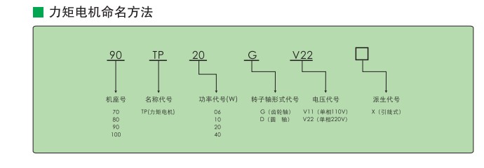 TP电机命名图