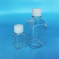 晶安生物方形血清瓶 无菌培养基方瓶带刻度 pete耐低温储存