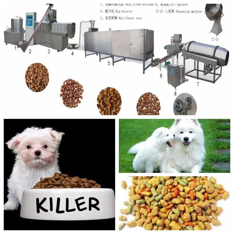 宠物饲料膨化机、宠物饲料生产线、宠物饲料机器设备、宠物饲料加工生产线