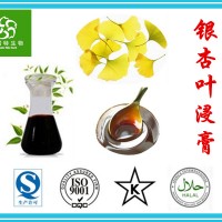 银杏叶浸膏 银杏叶提取液 固形物＞30% 含量高 厂家定制