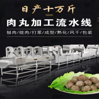 大型肉丸流水线，鱼丸肉丸生产线，丸子加工设备