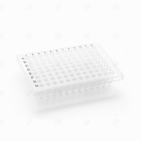 0.1ml96孔PCR板 半裙边 白色黑字 反应板 pcr板