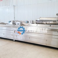电加热自动控温型漂烫线 全自动青菜杀青流水线 烫菜机器