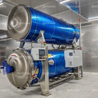 山东烧鸡杀菌锅厂家 小型全自动杀菌釜 高温灭菌锅