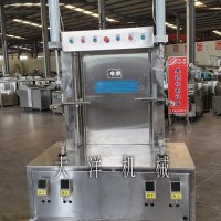 SXP300型双头南瓜削皮机 连续式冬瓜削皮设备 瓜果削皮机