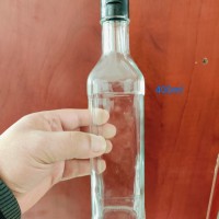香油瓶半斤一斤400ml方形香油玻璃瓶源头厂家供应